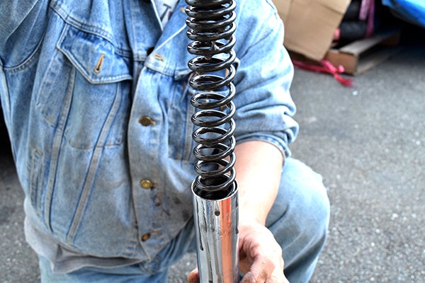 XJR400R フロントフォーク インナースプリング