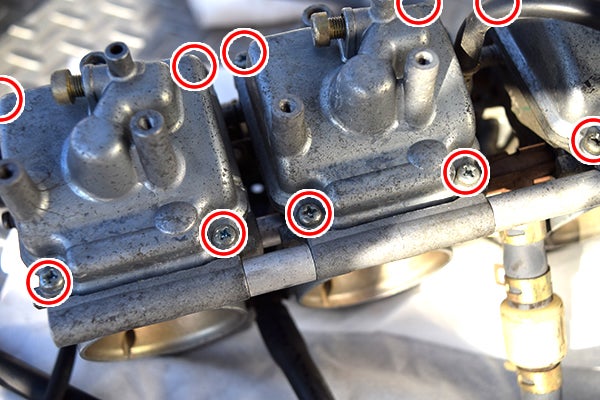 XJR400R キャブレター 分解