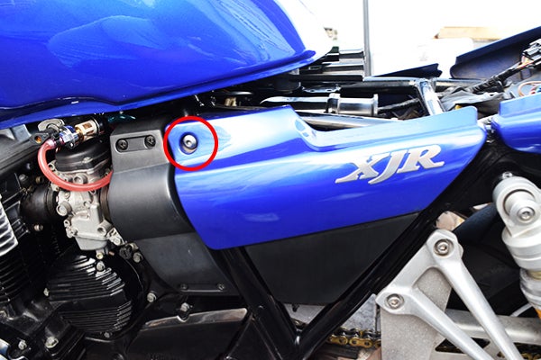 XJR400R プラグコード交換