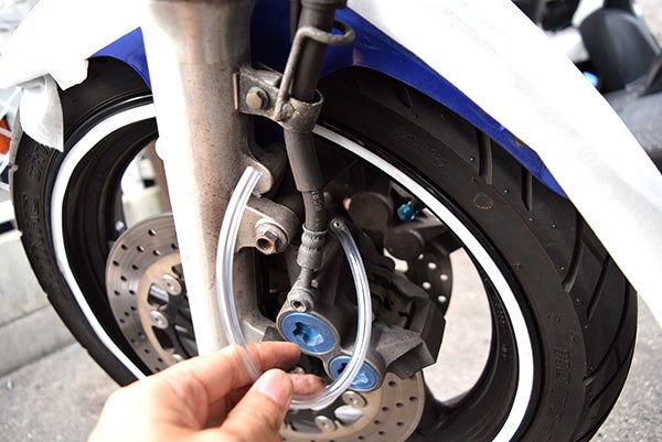 XJR400R ブレーキホース交換