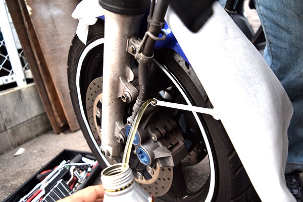 XJR400R ブレーキホース交換