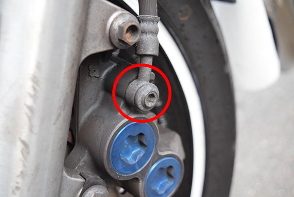 XJR400R ブレーキホース交換