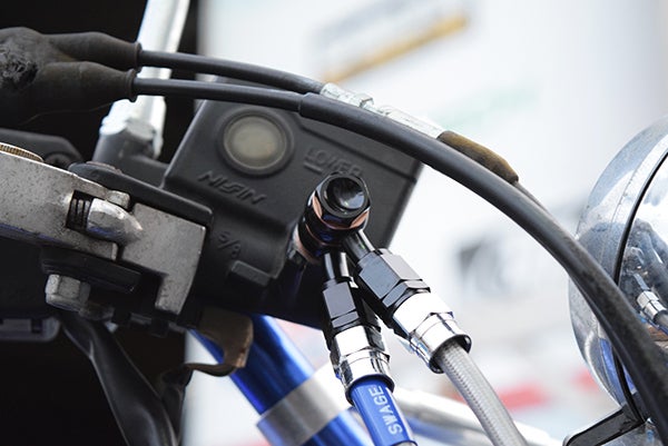 XJR400R ブレーキホース交換