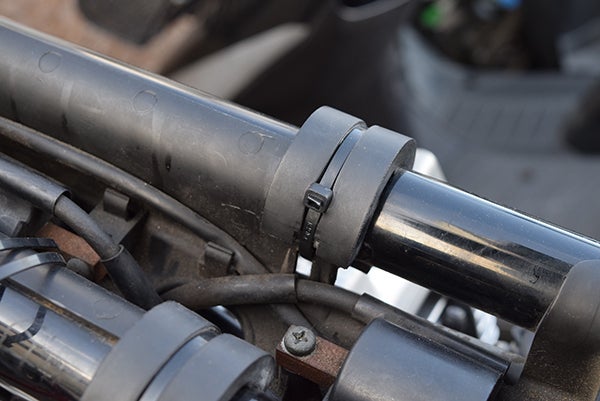 XJR400R プラグコード交換