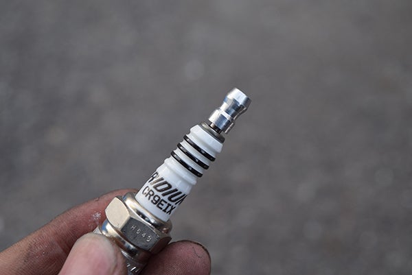 XJR400R プラグコード交換