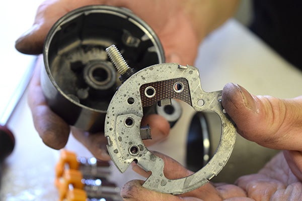 XJR400R セルモーター ブラシ交換