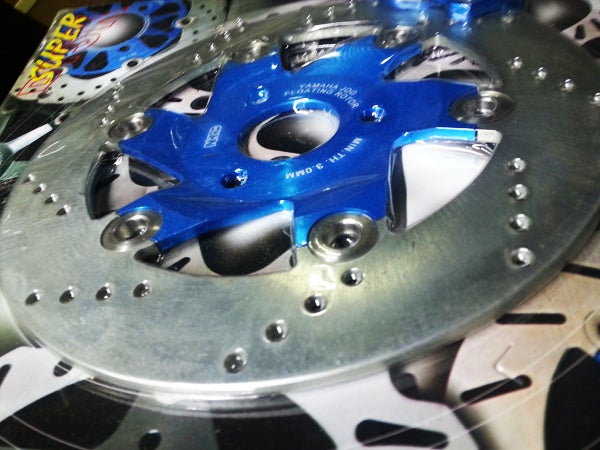 JOG100ブレーキディスクのオフセット