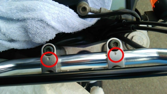 セロー250 ハンドル