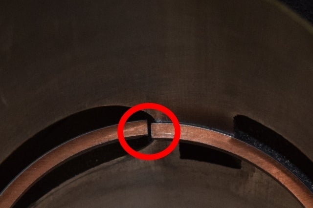 ピストンリングの仮組