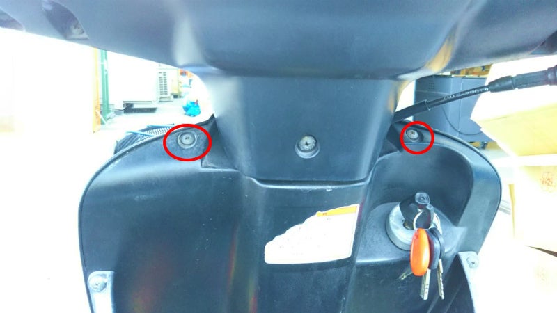 アドレスV100 マフラー交換