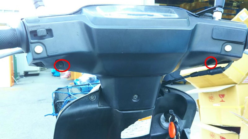 アドレスV100 メーターワイヤー交換