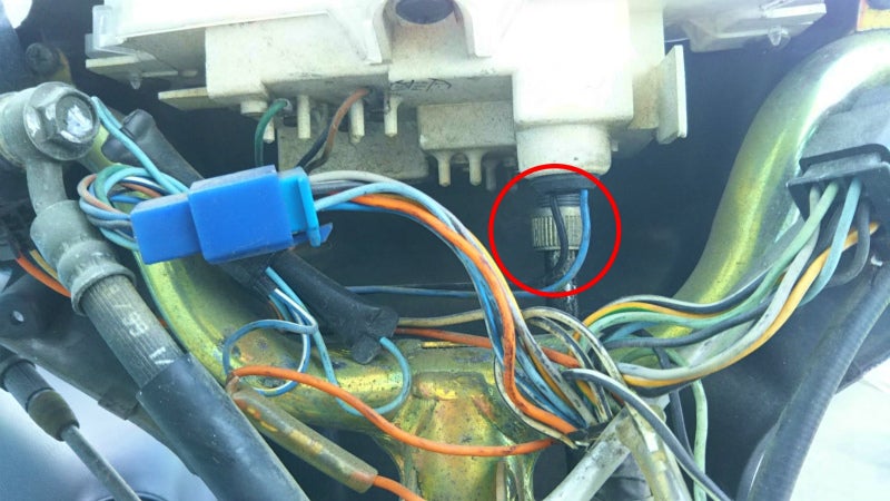 アドレスV100 メーターワイヤー交換