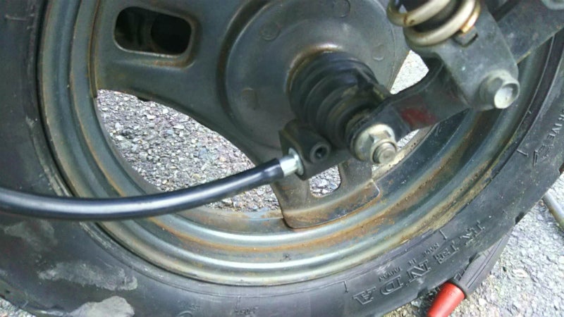 アドレスV100 メーターワイヤー交換