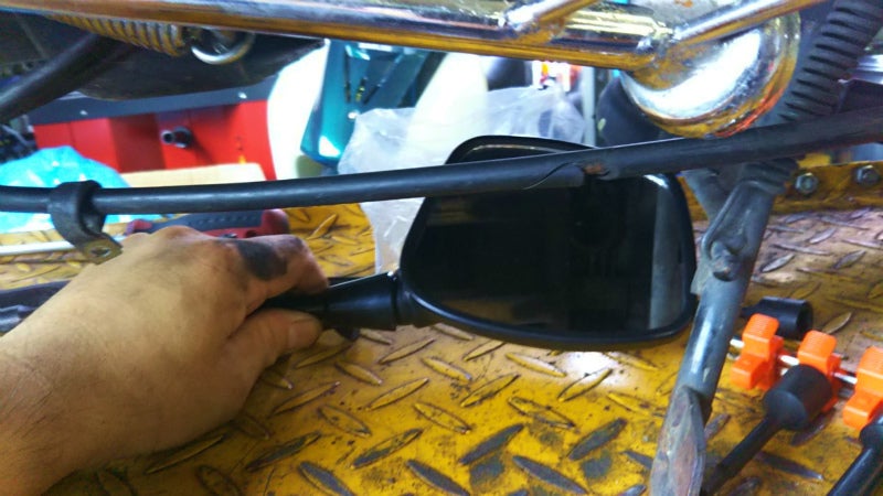 アドレスV100 マフラー交換