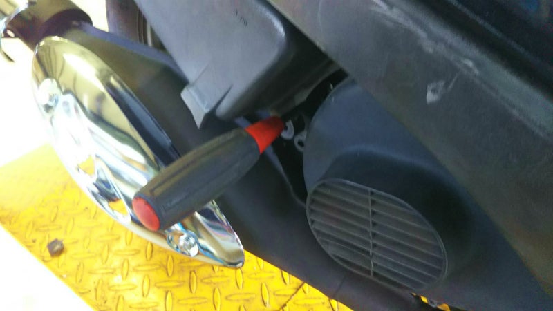 アドレスV100 マフラー交換