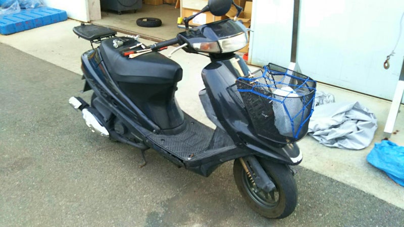 アドレスV100 マフラー交換