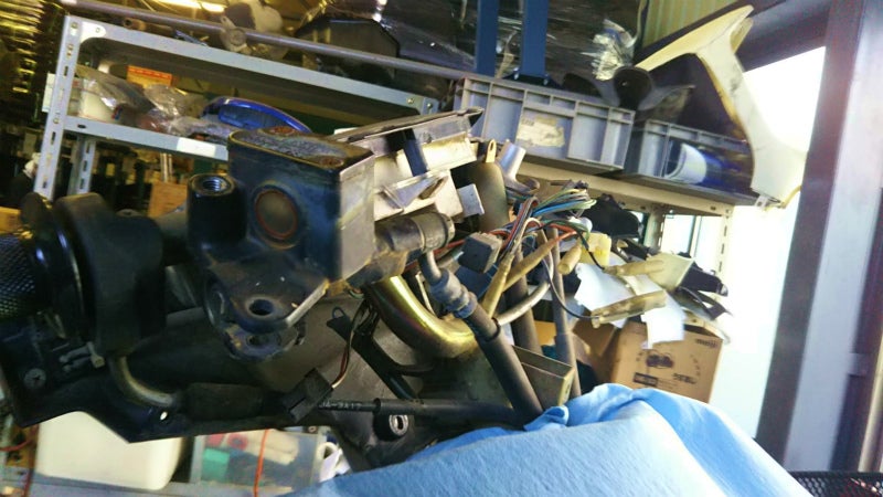 アドレスV100 マスターシリンダー交換