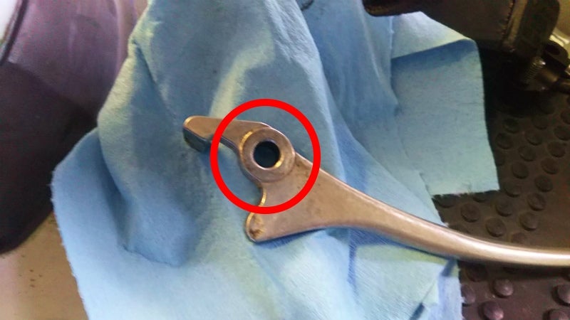 アドレスV100 マスターシリンダー交換