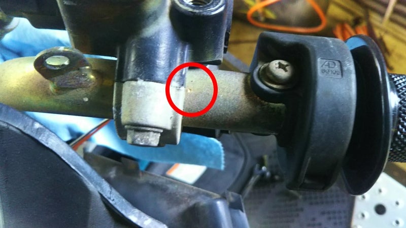 アドレスV100 マスターシリンダー交換