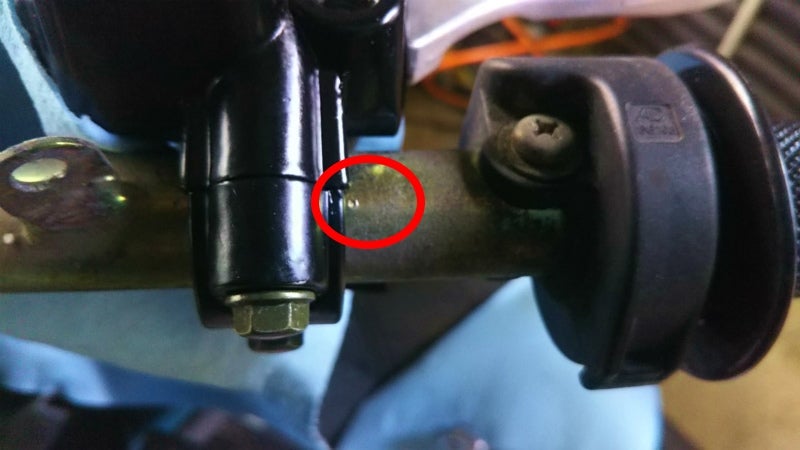 アドレスV100 マスターシリンダー交換