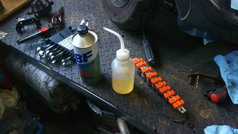 アドレスV100 マスターシリンダー交換