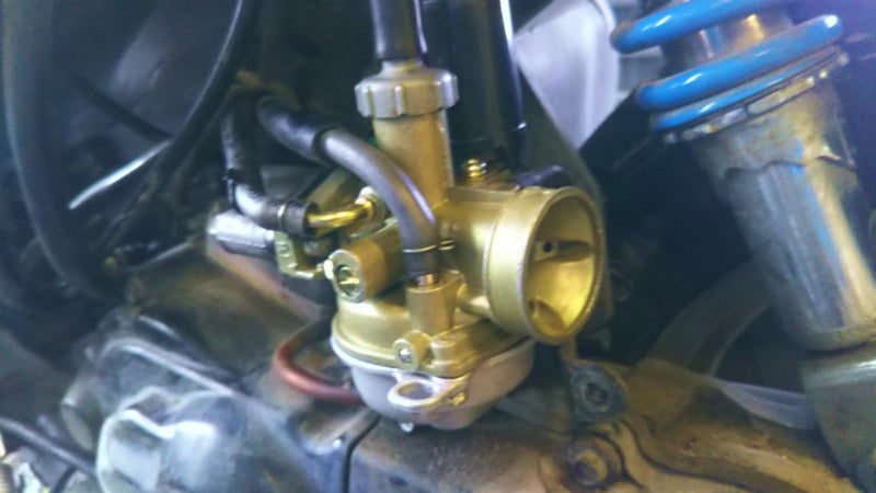 ビッグキャブレターを スーパーディオ、ライブディオに装着確認