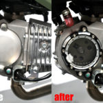 クロスカブ110 JA60にスケルトンカムギアカバーを装着｜カムギアが見える新商品を手軽に取付